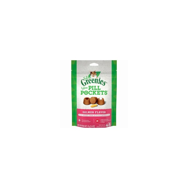 American Distribution & Mfg Co Pill Pocket Cat Treats, Salmon, 1.6-oz. - 2142