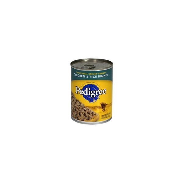 Pedigree Canned Dog Food, Chicken & Rice Dinner, 13.2-oz. Can - 1907