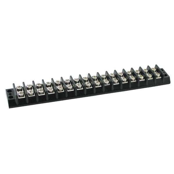 Zoro Select Terminal Strip, 20A, 16 Pole, 300VAC - 6ZEH7