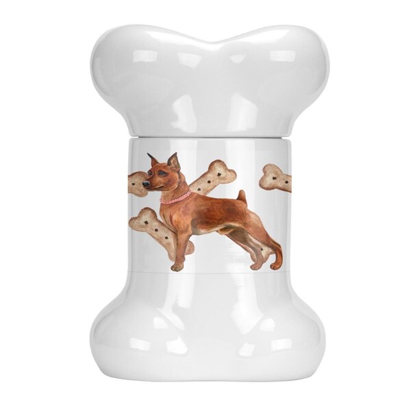 Beaugalan Miniature Pinscher Bone Shaped Treat Jar - BE2889687