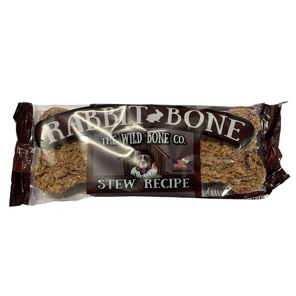 The Wild Bone Co 1812 Stew Dog Biscuit, Jerky, Rabbit, 1 oz - 1811