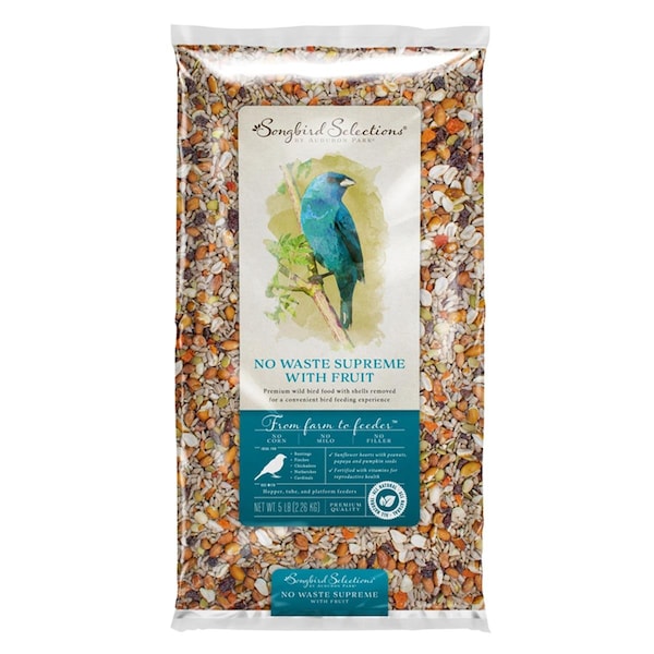 Global Harvest Foods 5 lbs Songbird Selections Chickadee & Nuthatch Bird Seed, Sunflower Hearts - GL8070