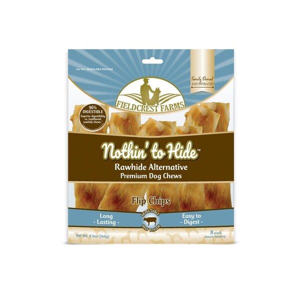 Fieldcrest Farms Nothin' to Hide Beef Coated Flip Chip Chews, 8-Ct. - 156