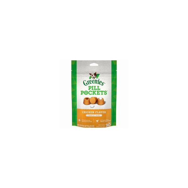 Greenies Pill Pockets Dog Treats, Chicken, Small Dog, 3.2-oz. - 4539
