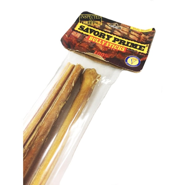 Savory Prime Savory Prime Beef Grain Free Bully Stick For Dogs 12 in. 3 pk - 312