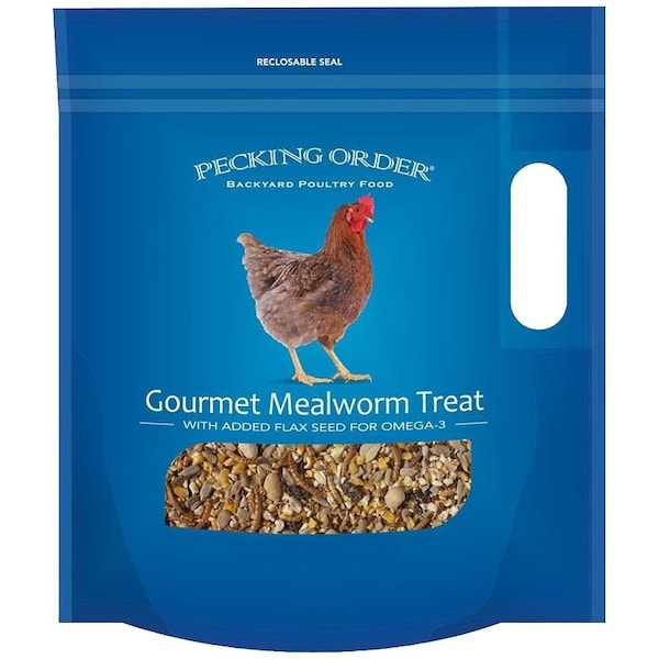 Pecking Order 00 Chicken Mealworm Treat, 3 lb Bag - 9326