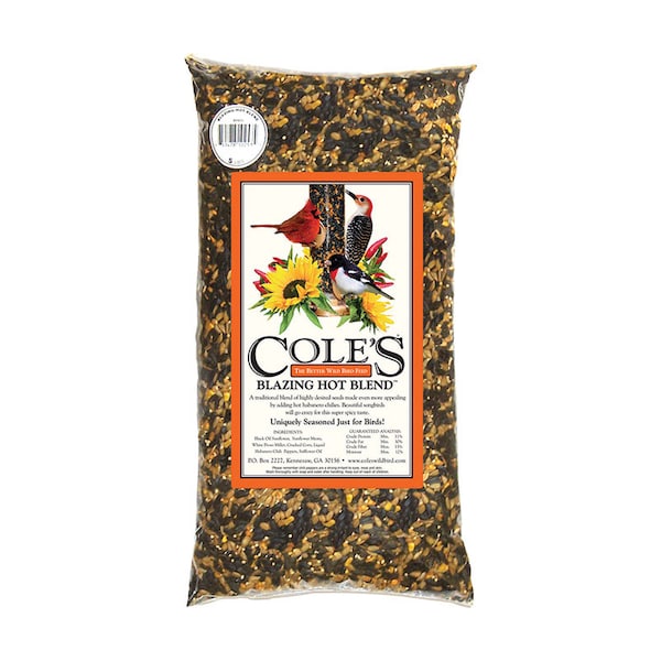 Coles Cole's Blazing Hot Blend Assorted Species Black Oil Sunflower Wild Bird Food 20 lb - BH20