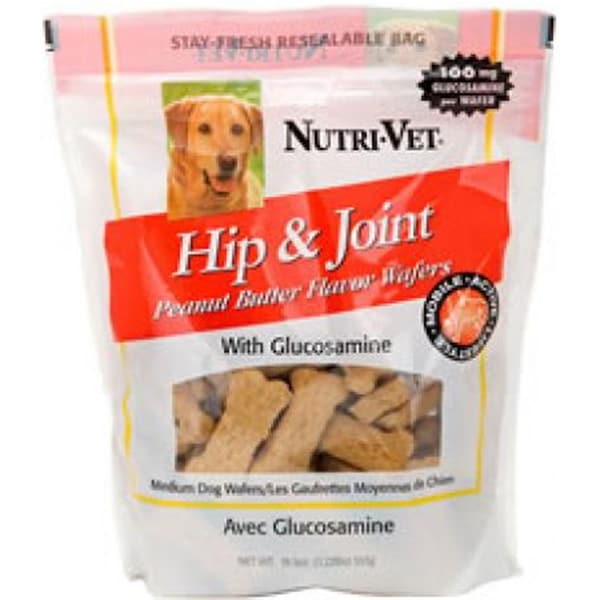 Nutri-Vet Hip And Joint Peanut Butter Flavored Dog Wafers - 6 lbs - 13662-1