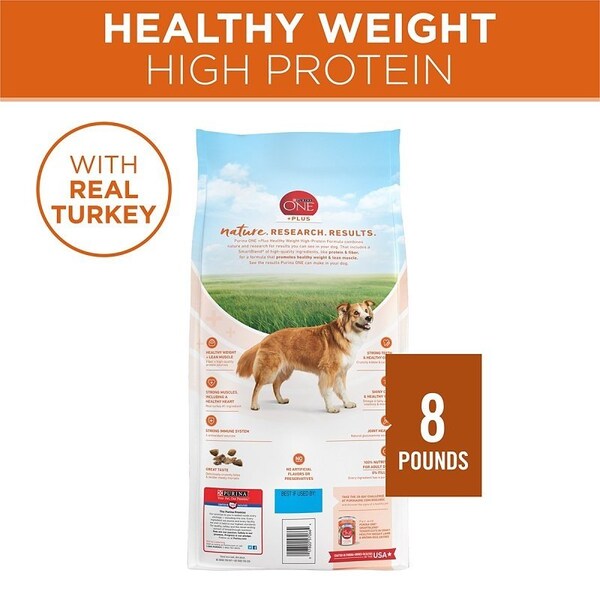 Purina One Purina SmartBlend Dog Food, Dry, Lamb, Rice, Turkey Flavor, 8 lb Bag - 17384
