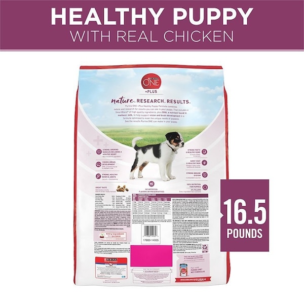 Purina One Purina SmartBlend 149358 Dog Food, Dry, Chicken Flavor, 16.5 lb - 14935