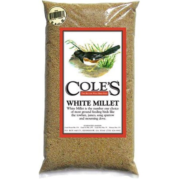 Coles Wild Bird Products Co White Millet 20 lbs. - CO131457