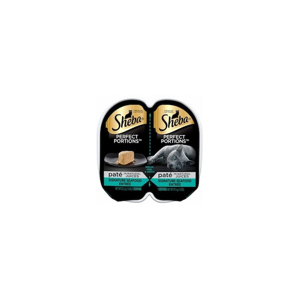 American Distribution & Mfg Co Perfect Portions Premium Pate Wet Cat Food, Seafood Entree, 1.3 oz. Each, 2-Pk. - 11019