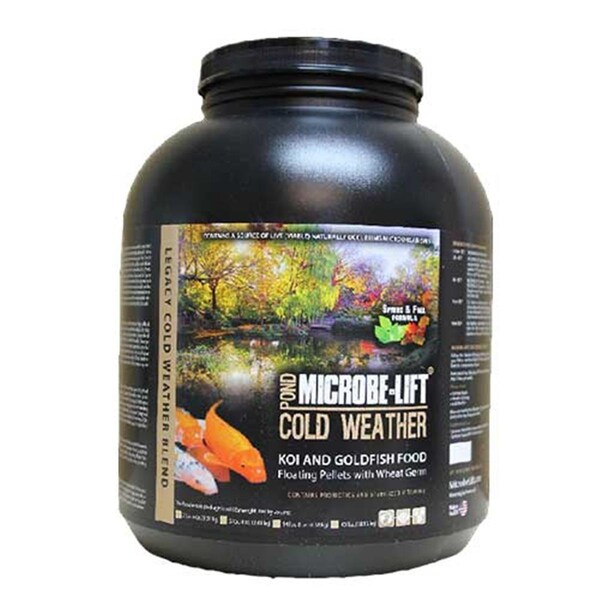 Microbe-Lift 4 oz Legacy Cold Weather Fish Food with Wheat Germ Meal, 5 lbs - MLLWGLG