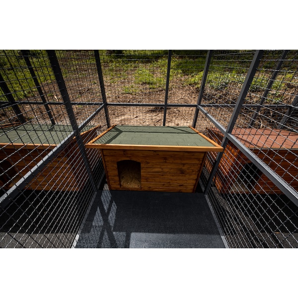 Ackland Heavy Duty Horse Stall Mats - Stable Mats, Durable 3/4 in. Thick Rubber Flooring - Solid Black - ZOR-RM-0005