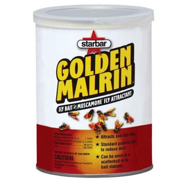 Starbar Starbar 9225010 10 lbs Golden Malrin Fly Bait - 9225010