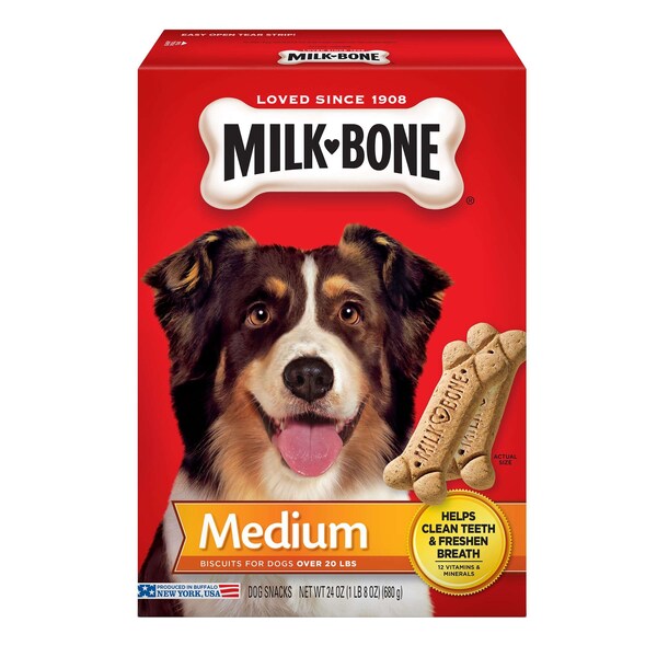 Milk-Bone Milk Bone 24 oz. Medium Original Dog, PK12 - 7910051410