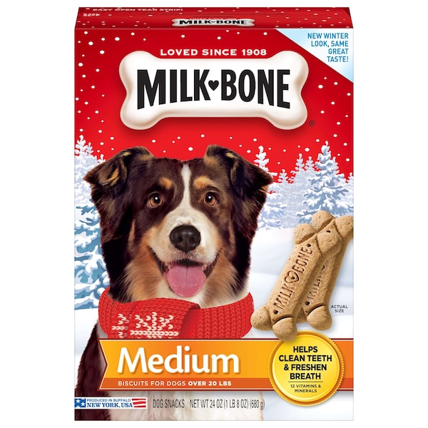 Milk-Bone Milk Bone 24 oz. Medium Original Dog, PK12 - 7910051410