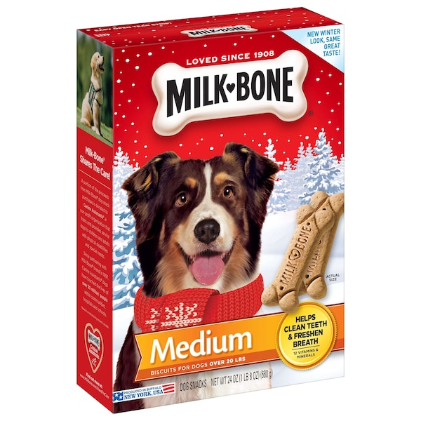 Milk-Bone Milk Bone 24 oz. Medium Original Dog, PK12 - 7910051410
