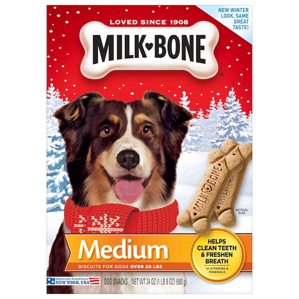 Milk-Bone Milk Bone 24 oz. Medium Original Dog, PK12 - 7910051410