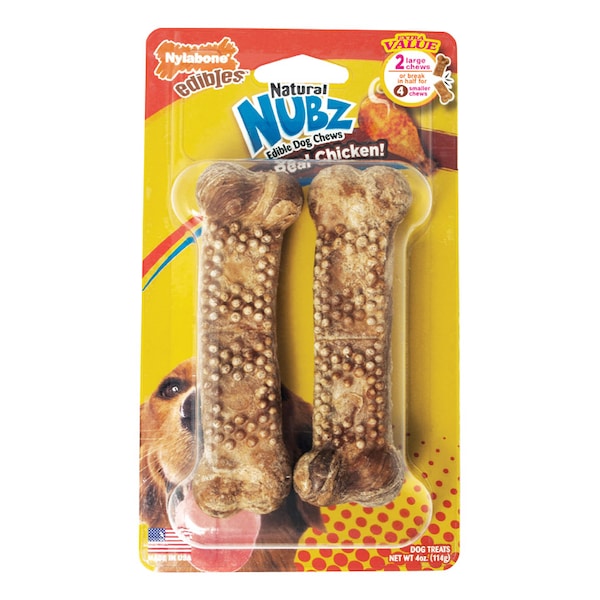 Nylabone Nylabone Nubz Chicken Chews For Dogs 2 pk - NEN202TPW
