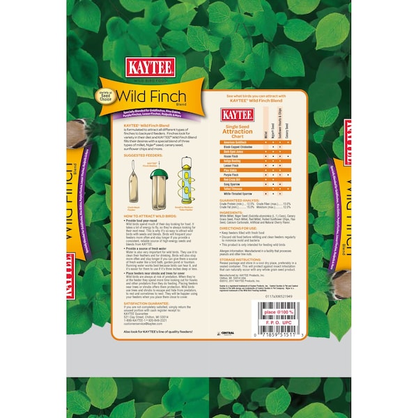Kaytee Products Kaytee Wild Finch Blend Songbird Millet Wild Bird Food 3 lb - 100064692