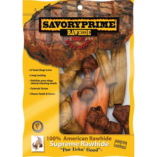 Savory Prime Savory Prime All Size Dogs Adult Rawhide Bone Beef 1 pk - 999