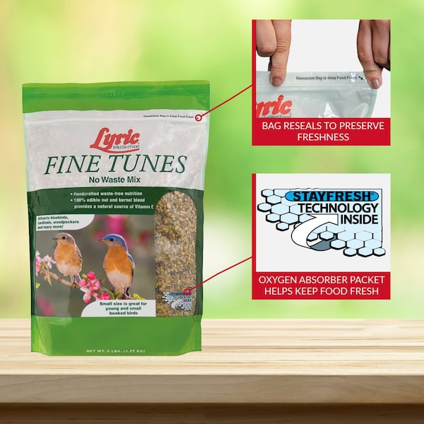 Lyric Lyric Fine Tunes Assorted Species Peanut Pieces Wild Bird Food 5 lb - 26-47409