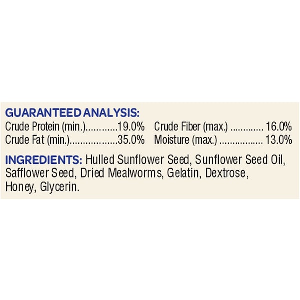 Kaytee Products Kaytee Wild Bird Hulled Sunflower Seed Seed Cake 6 oz - 100528691