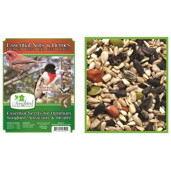 Songbird Essentials 20 lbs Essential Nuts and Berries - SESEED192GC