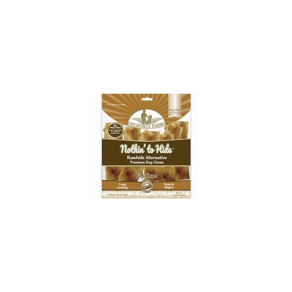 Fieldcrest Farms Nothin' to Hide Flip Chip Dog Chew Treats, Peanut Butter, 8PK - 172