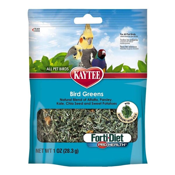 Kaytee Products 1 oz Forti Diet Prohealth Bird Greens Chia Sweet Potato Bird Food - 071859949260