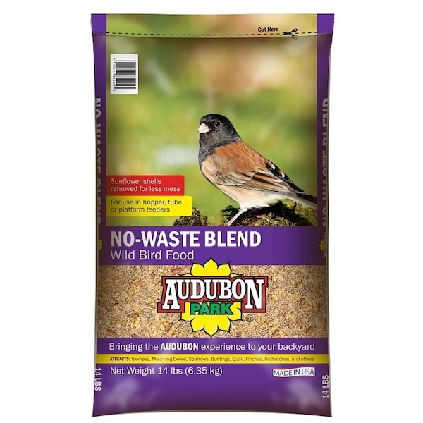 Audubon Park Wild Bird Food, NoWaste Blend, 14 lb - 12618