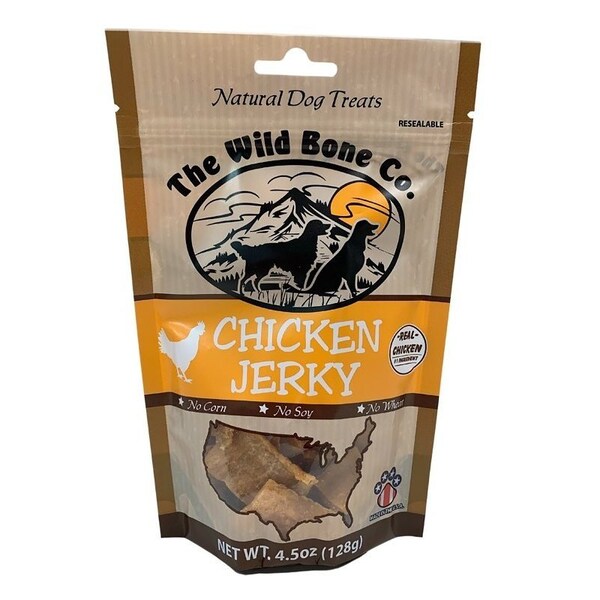 The Wild Bone Co 1930 Dog Treat, All, Jerky, Chicken, 4.5 oz - 1930.6