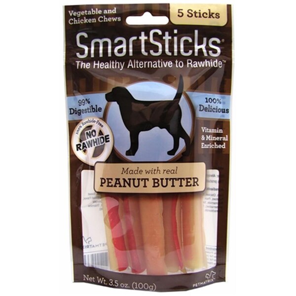 Smartbone Petmatrix Smartsticks Peanut Butter, 5PK - 923206