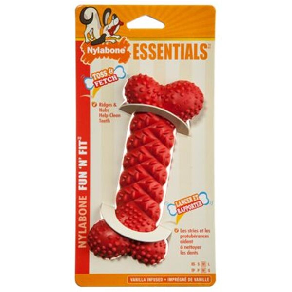 Nylabone NRB333W Fun N Fit Rubber Braided Dog Bone - 89572600
