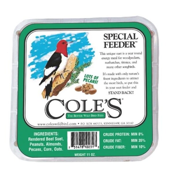 Coles Wild Bird Products Co Coles Wild Bird Products Co COLESGCSFSU Special Feeder Suet Cake - COLESGCSFSU