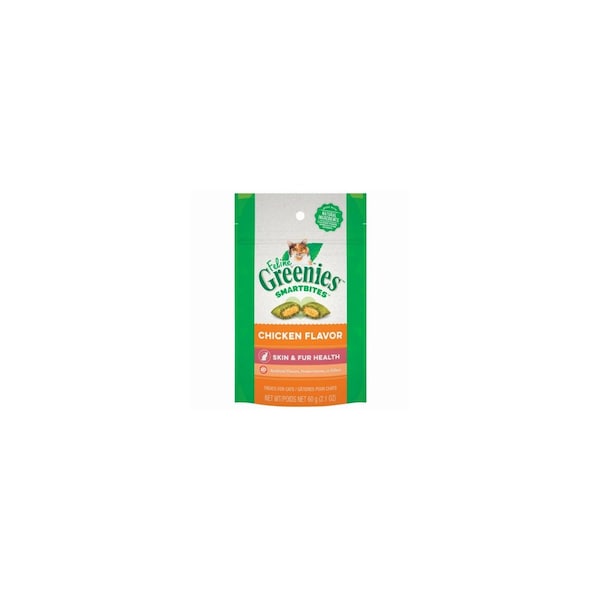 American Distribution & Mfg Co Feline Smartbites Cat Treats, Chicken, Skin & Fur, 2.1-oz. - 10141