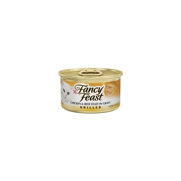 American Distribution & Mfg Co Cat Food, Grilled Chicken & Beef, 3-oz. Can - 10217