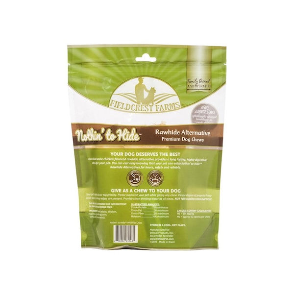 Fieldcrest Farms Nothin' to Hide Twist Stix Dog Chew Treats, Chicken, 10PK - 146