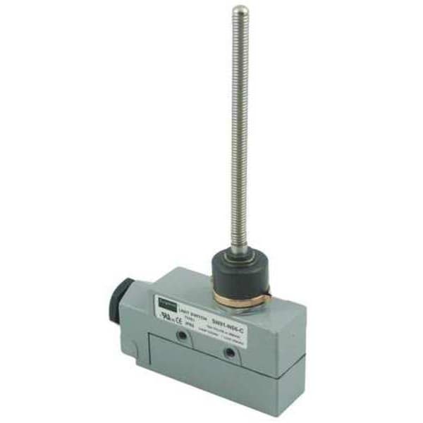 Interruptor de límite Dayton, palanca vibradora, 1NC/1NO, 15A @ 480V CA, Ubicación del actuador: Superior - 12T914