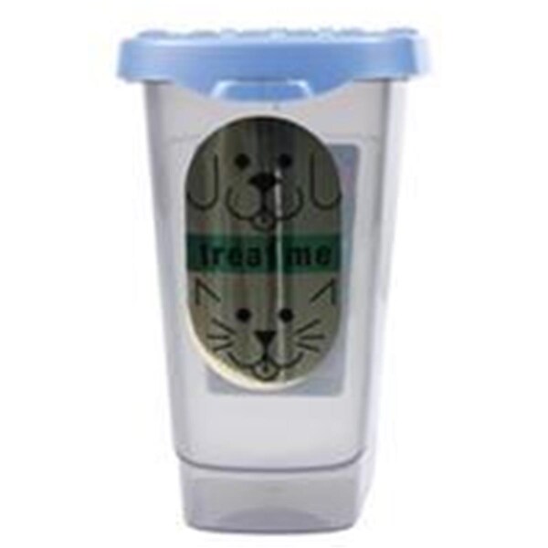 Van Ness Plastic Molding -Treat Me Pet Treat Container- Blue-smoke 2 Lb Cap. - 225053