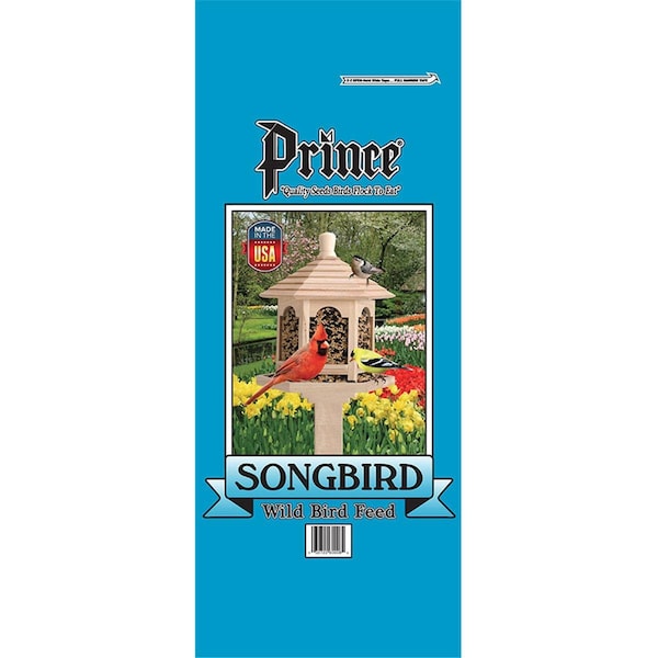 Prince Wild Bird Seed 20 lbs Songbird with Corn Wild Bird Feed Turquoise Bag, Turquoise - PR395927