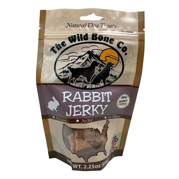 The Wild Bone Co 1940 Dog Treat, All, Jerky, Rabbit, 2.25 oz - 1940.6
