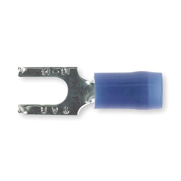 Sta-Kon 18-14 AWG Nylon Flanged Fork Terminal #8 Stud PK100 - RB14-8FS