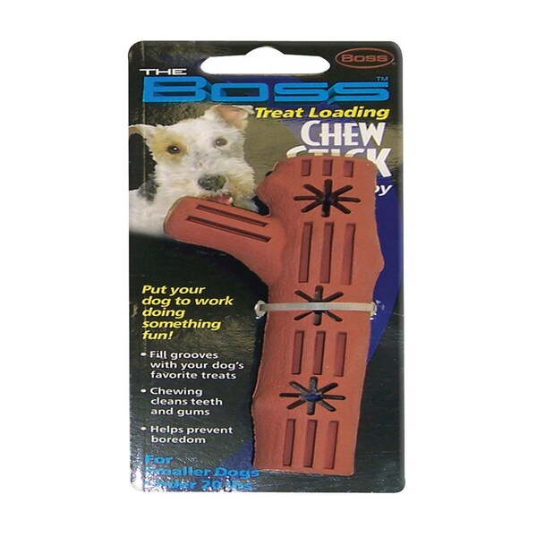 Boss Boss Pet Brown Rubber Chew Stick Dog Toy Small 1 pk - A02670