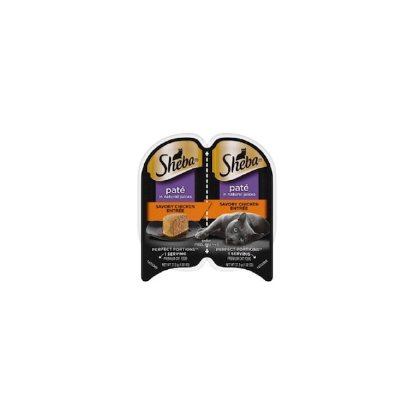 American Distribution & Mfg Co Perfect Portions Premium Pate Wet Cat Food, Chicken Entree, 1.3 oz. Each, 2-Pk. - 10184482