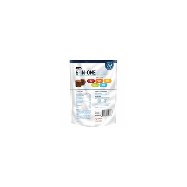 Sergeants Pet 5-In-One Multi-Benefit Dog Soft Chew Treats, 60 Count, 9.5-oz. - 145