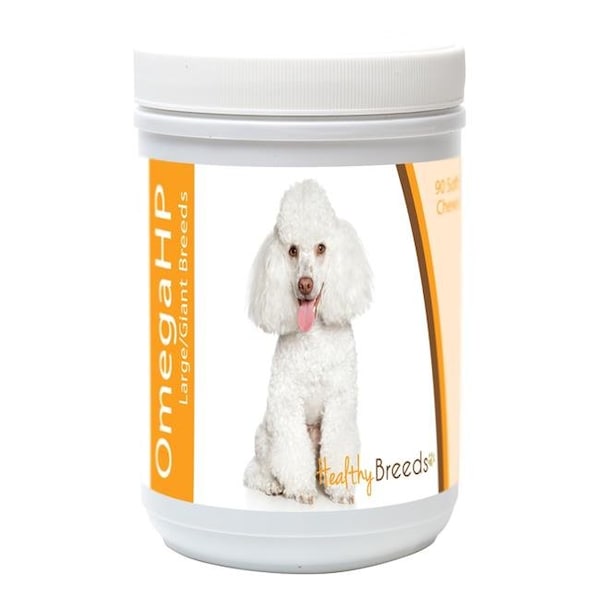 Healthy Breeds Healthy Breeds 840235117964 Toy Poodle Omega HP Fatty Acid Skin & Coat Support Soft Chews; 90 Count - 840235117964