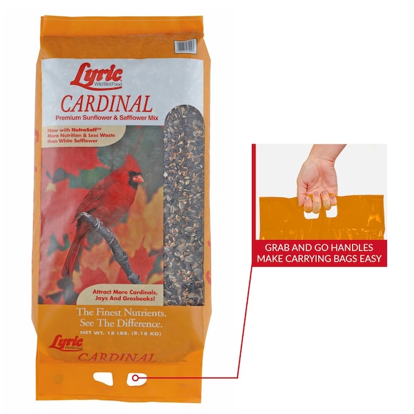 Lyric Lyric Cardinal Sunflower Seeds Wild Bird Food 18 lb - 26-47386