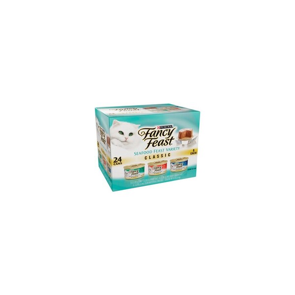 American Distribution & Mfg Co Cat Food, Seafood Variety Cans, 24PK - 42824